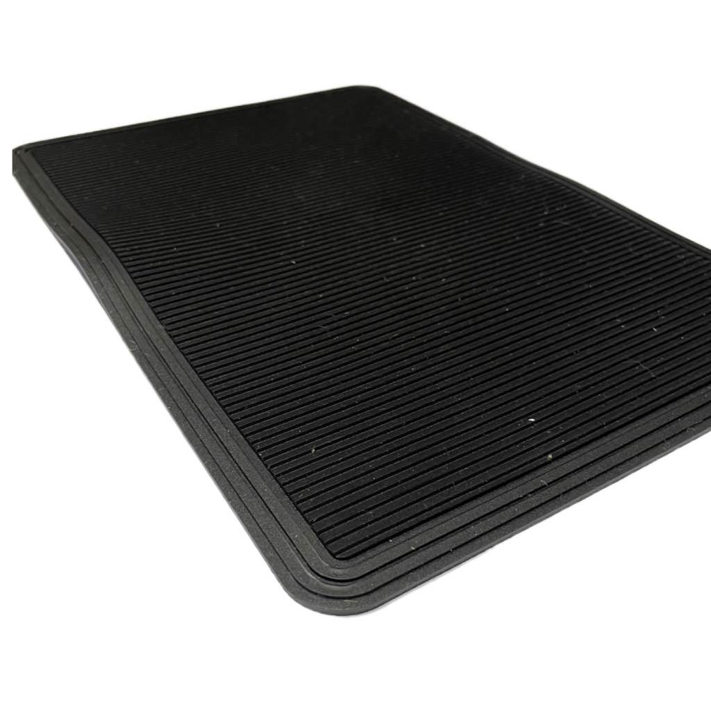 Gummi-Abriebschutz 20x30cm 5mm mittelbreite Riefenstruktur schwarz