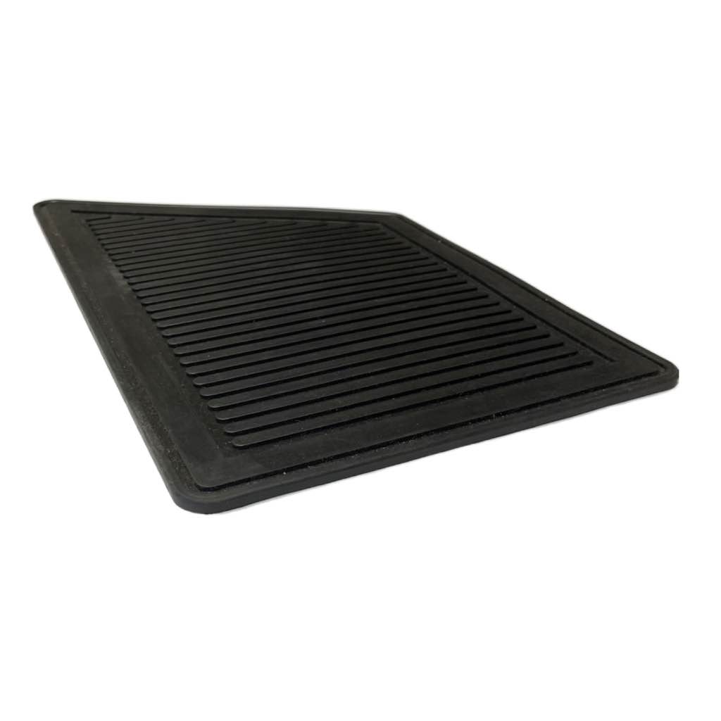 Gummi-Abriebschutz 20x33cm 5mm 5mm breite Rippen strukturierte Oberfläche schwarz