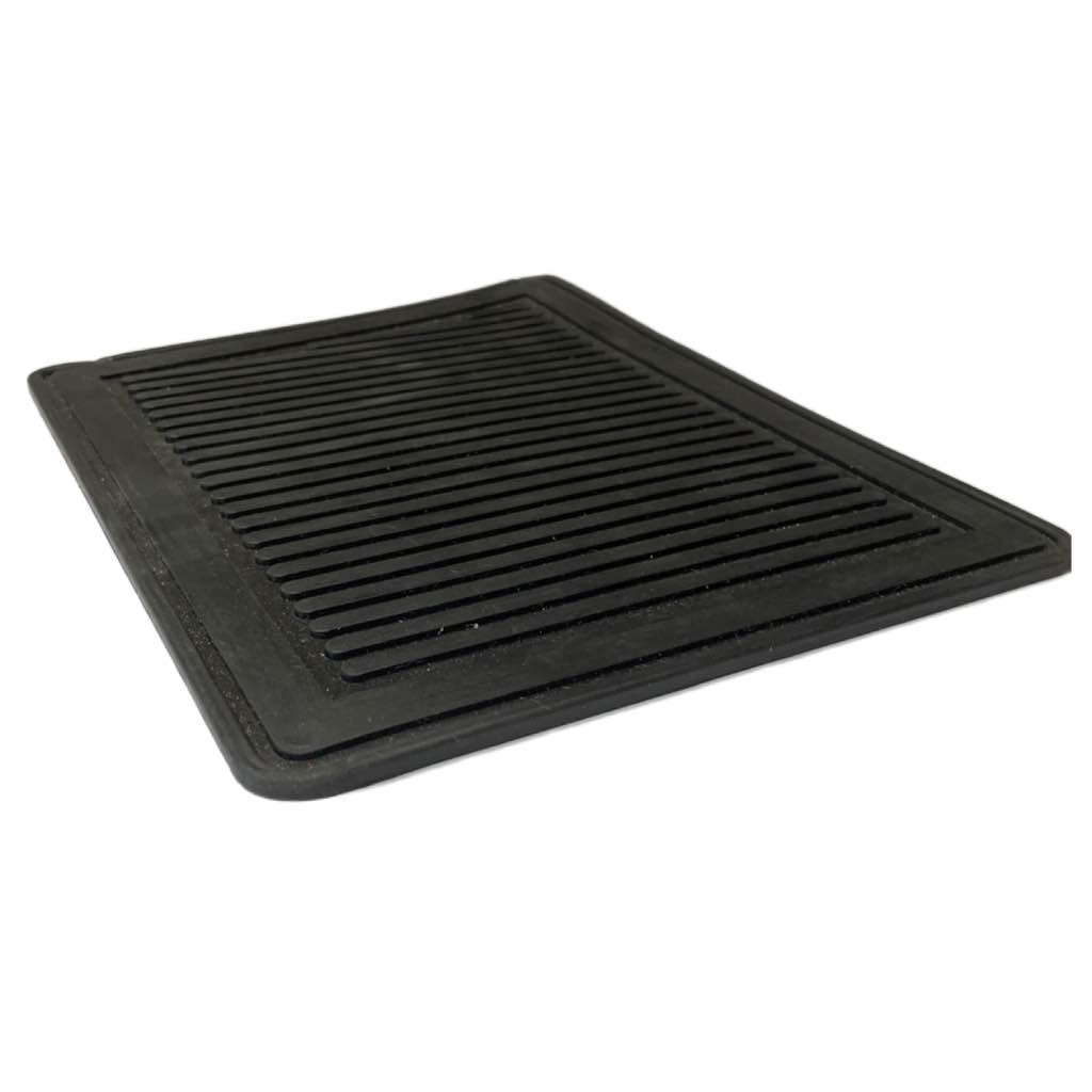 Gummi-Abriebschutz 20x26cm 5mm 5mm breite Rippen strukturierte Oberfläche schwarz